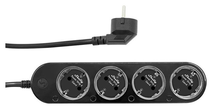 Shelly Plug & Play Power Strip 4 Gen4 schwarz