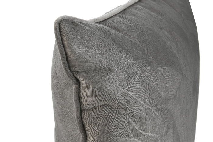 DKD Home Decor Cojín de Poliester Gris Claro 45x45 cm