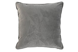 DKD Home Decor Cojín de Poliester Gris Claro 45x45 cm