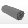Home Linge Passion Sábana bajera ajustable Gris antracita 90 x 190 cm + capó 30 cm microfibra