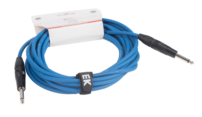 Cable Ek Audio para Guitarra Jack Recto-Recto 6 m Azul Cable Ek Audio para Guitarra Jack Recto-Recto 6 m Azul