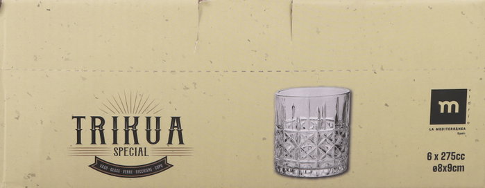 La Mediterranea Vaso Trikua 275 cc Ø8x9 cm (48 Unidades)