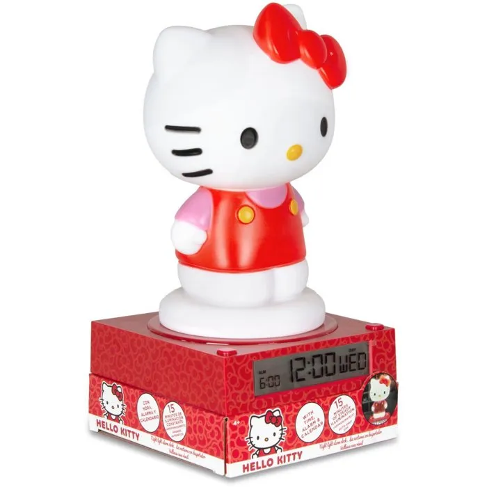 Kids Licensing Lámpara 3D Hello Kitty & Friends con Despertador y Fecha