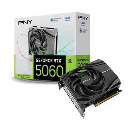 PNY Tarjeta Gráfica GeForce RTX 5060 8GB GDDR7 Single Fan - Arquitectura NVIDIA Blackwell, 8 GB, PCIe 5.0, DisplayPort 2.1, HDMI 2.1, Gaming 1440p/4K