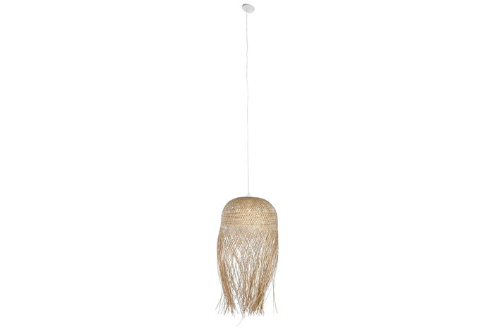 DKD Home Decor Lámpara de Techo de Ratán Hecha a Mano Natural 40x40x70 cm