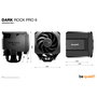 be quiet! Dark Rock Pro 6 Refrigerador de aire para CPU AMD AM5/AM4 e Intel 1851/1700/1200/1151/1155/1150, 2 ventiladores 120/135 mm, Negro