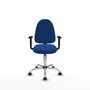 PIQUERAS Y CRESPO Silla de oficina Aýna Azul con Brazos 1D