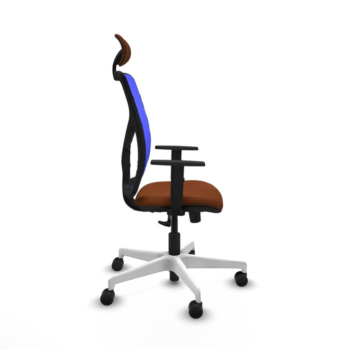 PIQUERAS Y CRESPO Silla de oficina Motilla con mecanismo Sincro, Azul y Marrón PIQUERAS Y CRESPO Silla de oficina Motilla con mecanismo Sincro, Azul y Marrón