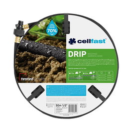 Cellfast Manguera porosa de riego por goteo, ½ pulg (12,5 mm) x 30 m