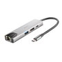 NGS WonderDock Supra Hub USB-C 4 en 1 con HDMI 4K, USB 3.0, USB-C PD 100W y RJ45