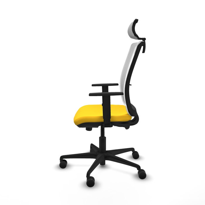 PIQUERAS Y CRESPO Silla de oficina Haches Amarillo y Blanco PIQUERAS Y CRESPO Silla de oficina Haches Amarillo y Blanco