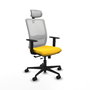 PIQUERAS Y CRESPO Silla de oficina Haches Amarillo y Blanco
