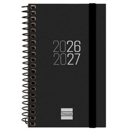 Finocam Agenda Escolar 2026-2027 Mini Negro