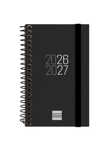 Finocam Agenda Escolar 2026-2027 Mini Negro