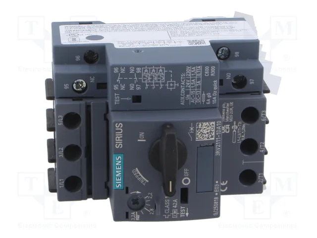 SIEMENS 3RV2 Interruptor motorizado 1,1kW 42A