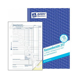AVERY Zweckform Kassenbericht Formularbuch 317
