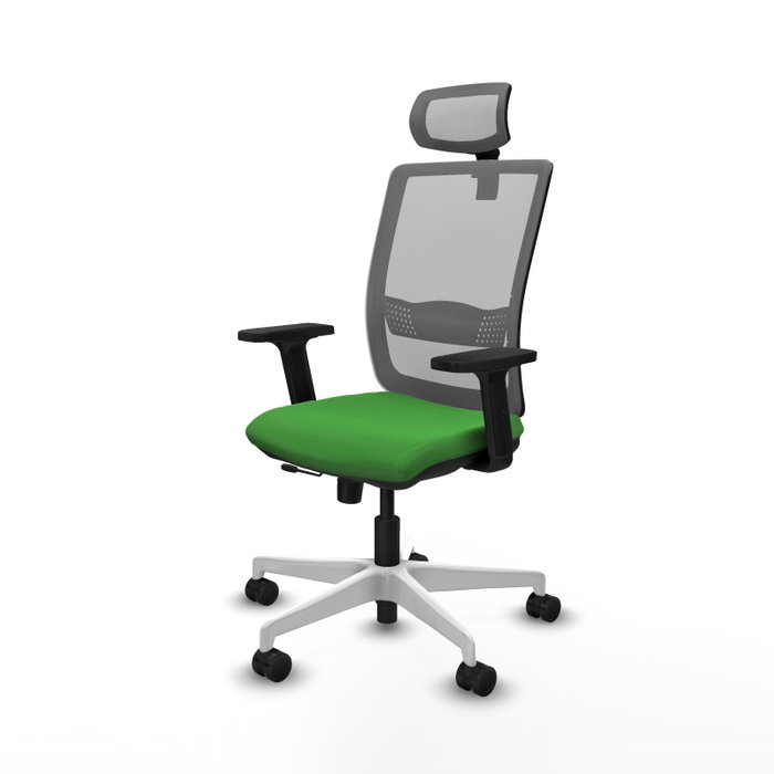 PIQUERAS Y CRESPO Silla de oficina Haches con mecanismo Sincro/Traslack Verde y Gris PIQUERAS Y CRESPO Silla de oficina Haches con mecanismo Sincro/Traslack Verde y Gris
