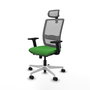 PIQUERAS Y CRESPO Silla de oficina Haches con mecanismo Sincro/Traslack Verde y Gris