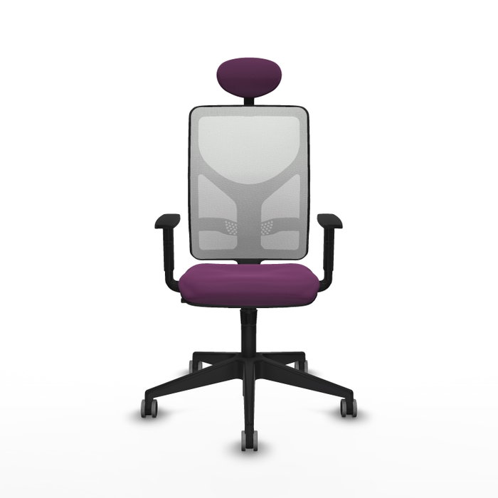 PIQUERAS Y CRESPO Silla de oficina Motilla con mecanismo Sincro, Morado y Blanco PIQUERAS Y CRESPO Silla de oficina Motilla con mecanismo Sincro, Morado y Blanco