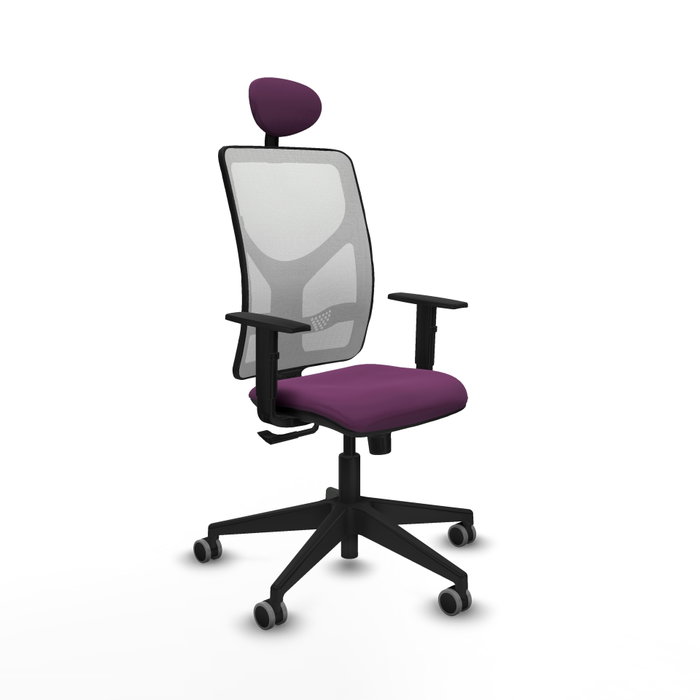 PIQUERAS Y CRESPO Silla de oficina Motilla con mecanismo Sincro, Morado y Blanco PIQUERAS Y CRESPO Silla de oficina Motilla con mecanismo Sincro, Morado y Blanco