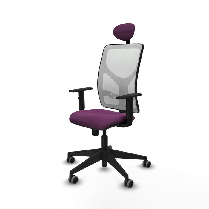 PIQUERAS Y CRESPO Silla de oficina Motilla con mecanismo Sincro, Morado y Blanco PIQUERAS Y CRESPO Silla de oficina Motilla con mecanismo Sincro, Morado y Blanco