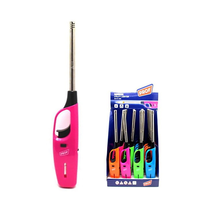 Polyflame Encendedor recargable longneck bbq, colores surtidos, modelo Fashion, recargable