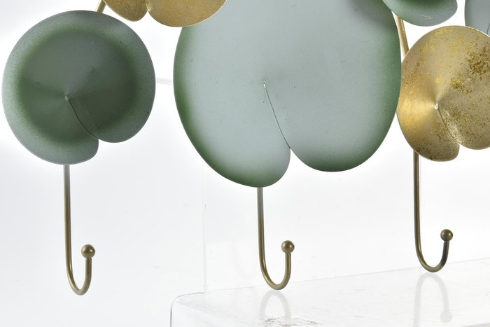 DKD Home Decor Perchero Pared Oriental Verde Menta Dorado Metal 6 x 24 x 45 cm (2 Unidades) DKD Home Decor Perchero Pared Oriental Verde Menta Dorado Metal 6 x 24 x 45 cm (2 Unidades)