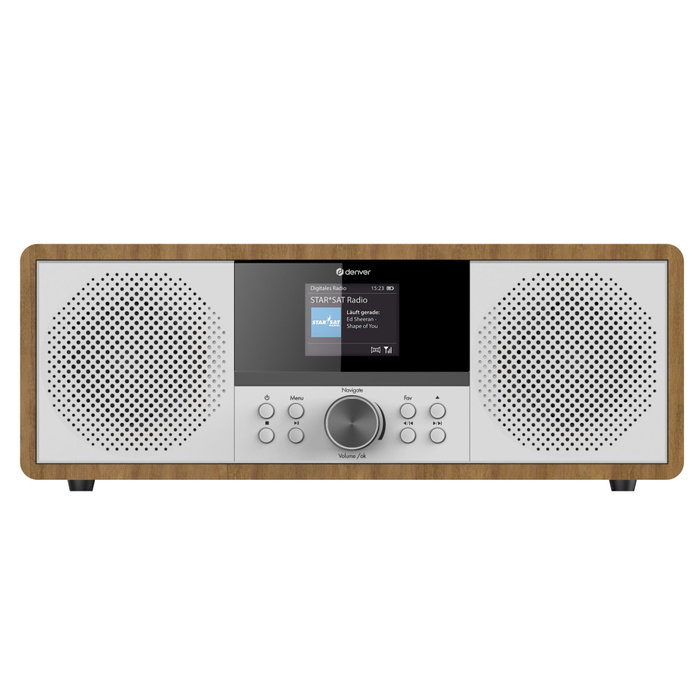 Denver MIR-270DW Radio Internet con Sintonizador Analógico, DAB+, FM y Madera Denver MIR-270DW Radio Internet con Sintonizador Analógico, DAB+, FM y Madera