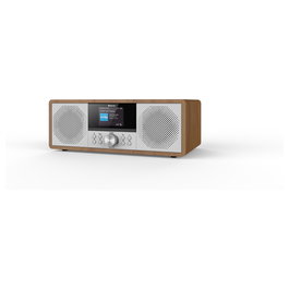 Denver MIR-270DW Radio Internet con Sintonizador Analógico, DAB+, FM, 20 W RMS, Pantalla 6.1 cm, Bluetooth, USB, Madera