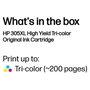 HP Cartucho de tinta Original 305XL Tricolor de Alta Capacidad