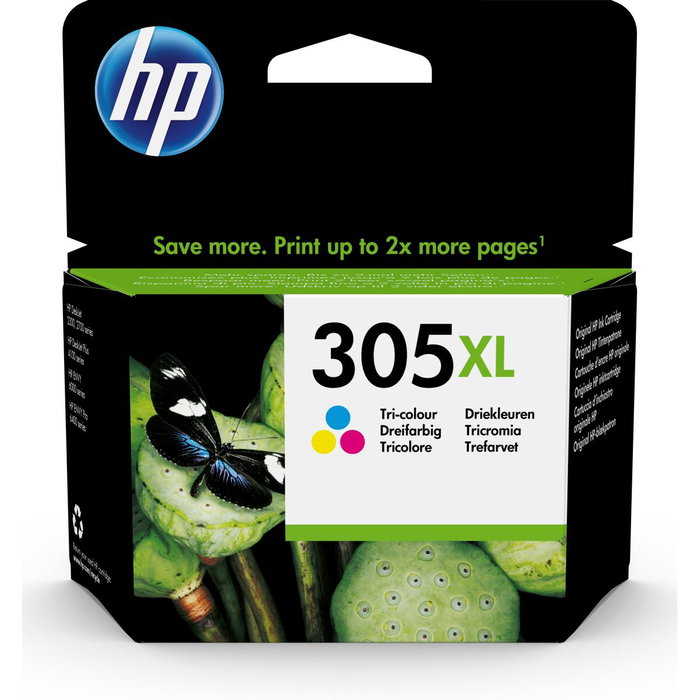 HP Cartucho de tinta Original 305XL Tricolor de Alta Capacidad HP Cartucho de tinta Original 305XL Tricolor de Alta Capacidad