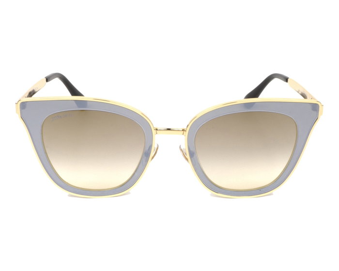 Jimmy Choo LORY-S-492M2FQ Gafas de sol para mujer con cristal gris y detalles dorados