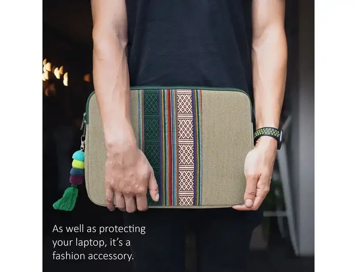 Funda para portátil Vam Vam Casablanca 12 pulgadas, protección acolchada y diseño artístico