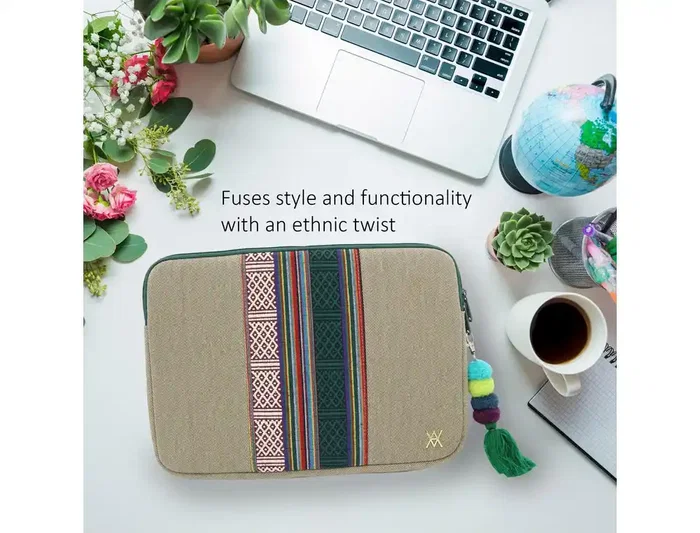 Funda para portátil Vam Vam Casablanca 12 pulgadas, protección acolchada y diseño artístico