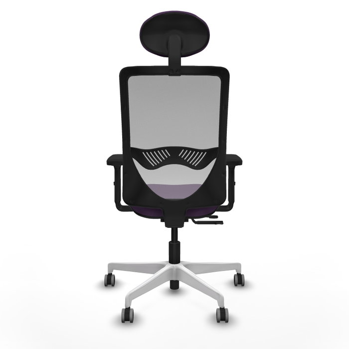 PIQUERAS Y CRESPO Silla de oficina Zulema Morada con Malla Gris PIQUERAS Y CRESPO Silla de oficina Zulema Morada con Malla Gris