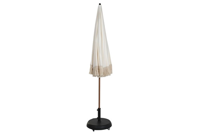 DKD Home Decor Parasol Terraza Y Jardin Beige Poliester Acero 250 x 236 x 250 cm (2 Unidades)