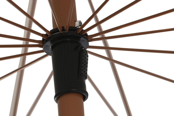 DKD Home Decor Parasol Terraza Y Jardin Beige Poliester Acero 250 x 236 x 250 cm (2 Unidades)