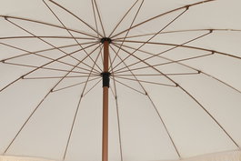 DKD Home Decor Parasol Terraza Y Jardin Beige Poliester Acero 250 x 236 x 250 cm (2 Unidades)