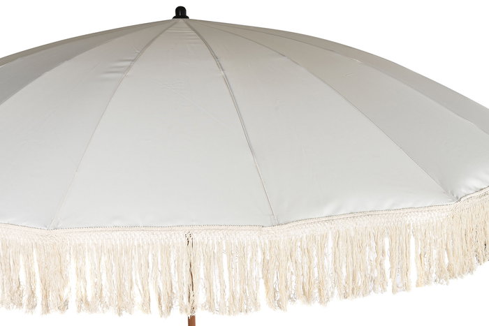 DKD Home Decor Parasol Terraza Y Jardin Beige Poliester Acero 250 x 236 x 250 cm (2 Unidades)