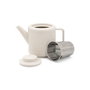 Bredemeijer Tetera Skagen blanca 1,2l con filtro de acero inoxidable