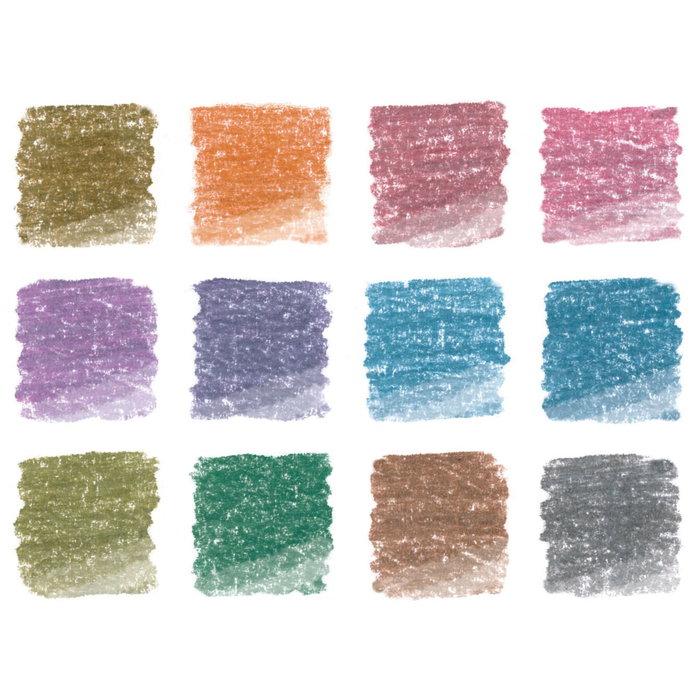 STAEDTLER Design Journey - Lápices de colores metálicos, set de 12 unidades, multicolor, fabricados con materiales reciclados