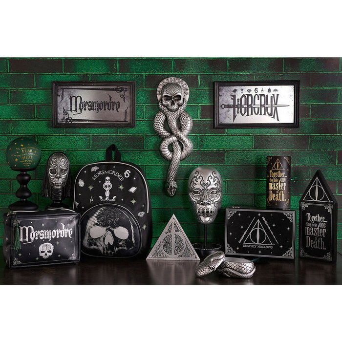 WIDDOP & CO Neceser Harry Potter - Dark Arts, Fabricado con Tejidos de Alta Calidad, Auténticos Adornos, Durable, Encantador y Funcional para Fans