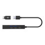 ICY BOX IB-HUB1439 Hub USB 3.2 Gen 1 con Gigabit Ethernet RJ45 Negro