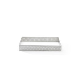 deBuyer Molde Cuadrado para Tartas de Acero Inoxidable Perforado 7cm 3099 19