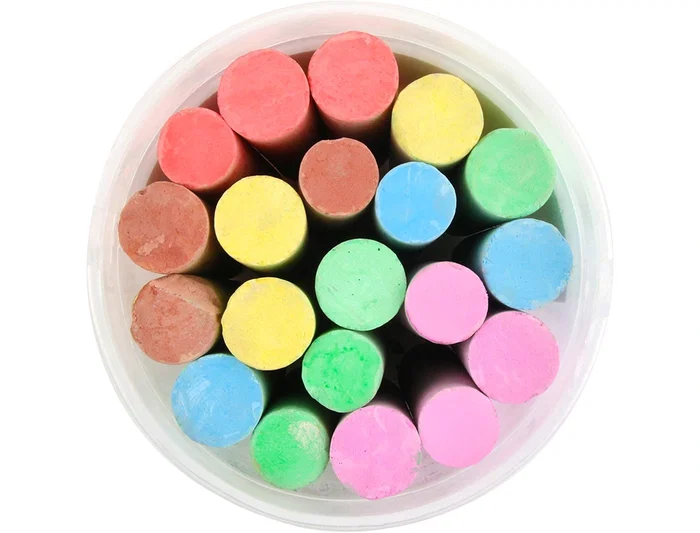 Liderpapel Tiza para Suelo Cubilete 20 Unidades Colores Surtidos