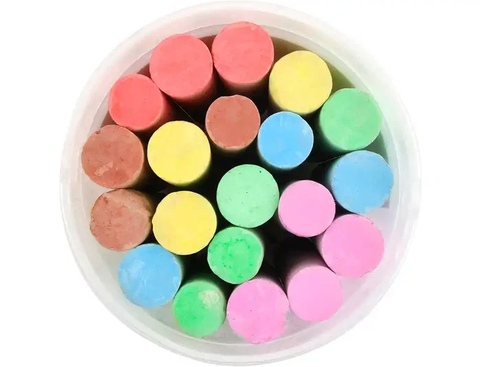 Liderpapel Tiza para Suelo Cubilete 20 Unidades Colores Surtidos Liderpapel Tiza para Suelo Cubilete 20 Unidades Colores Surtidos