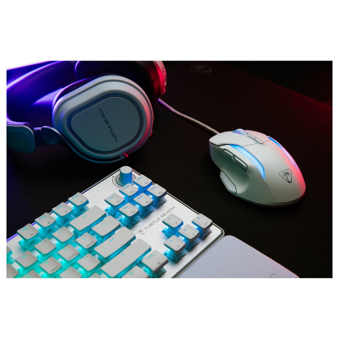 Turtle Beach Kone II Ratón para Juegos Ergonómico, Blanco Turtle Beach Kone II Ratón para Juegos Ergonómico, Blanco
