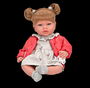 Muñecas Arias Muñeca Elegance 40 cm Aria Coral con Mecanismo de Risa Try Me