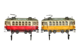 DKD Home Decor Perchero de Pared Metal TRANVIA Surtido de 2