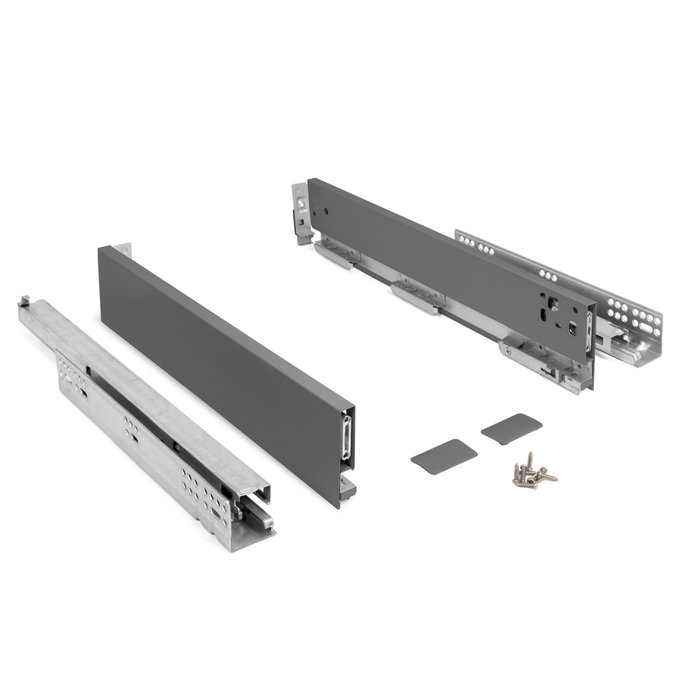 HERRAJES ALK Cajón QUBE de Extracción Total, Acero, H90, 450mm HERRAJES ALK Cajón QUBE de Extracción Total, Acero, H90, 450mm